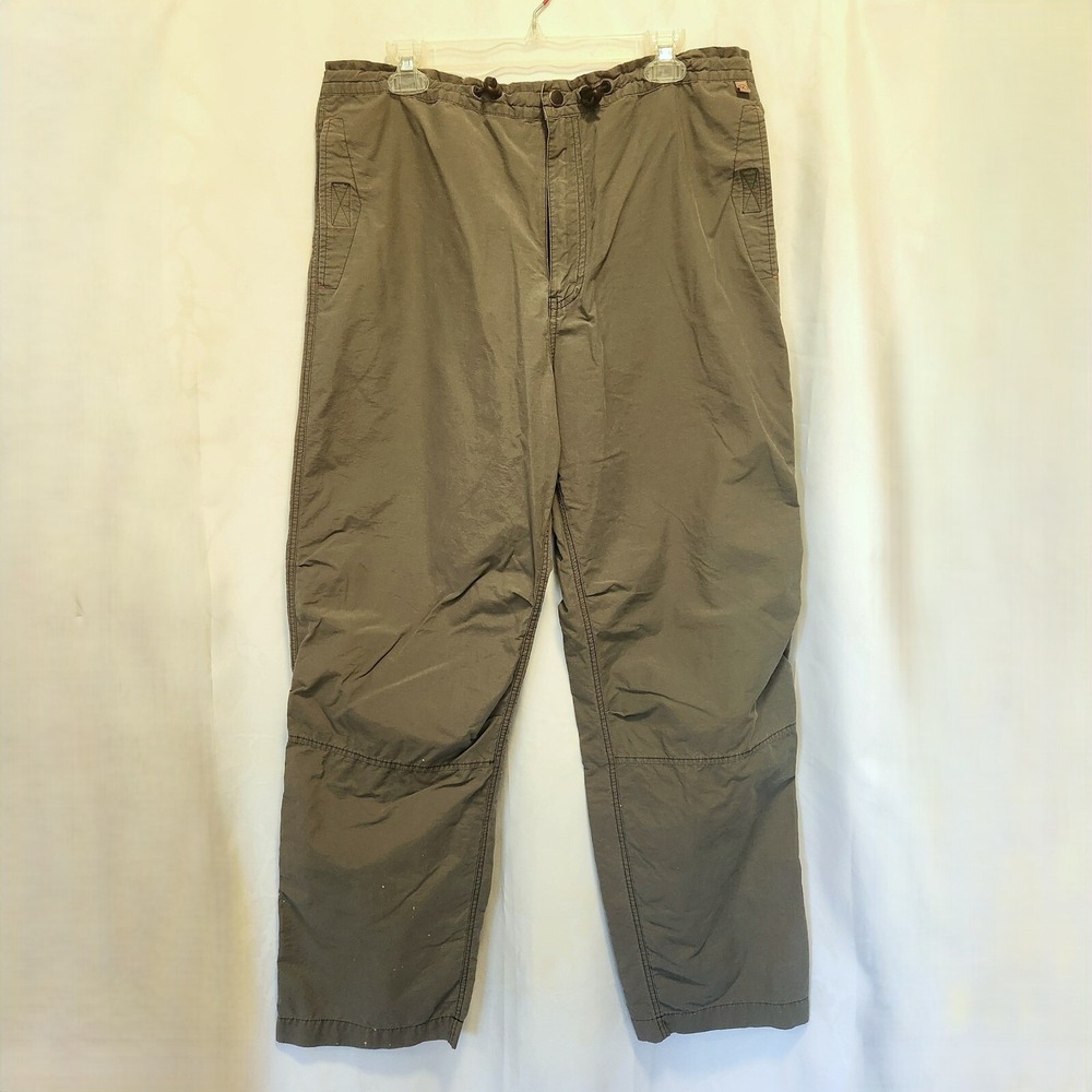 VTG Structure Cargo‎ Pants Size M Gray Lightweight Parachute Baggy Cinch Utility